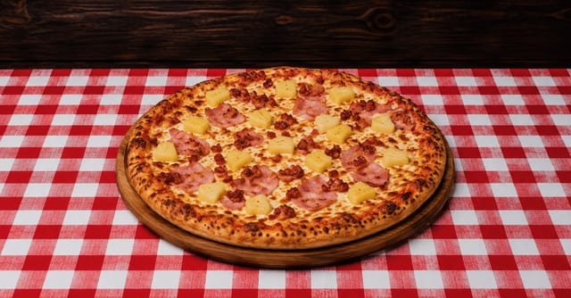 Large Aloha Hawaiian Pizza-14'(Greek Style).