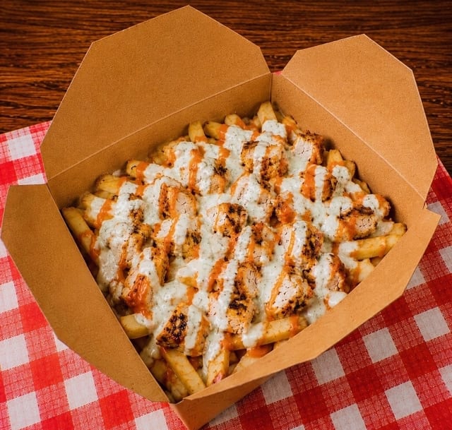 Buffalo Crispy Chicken Fries Bowl.