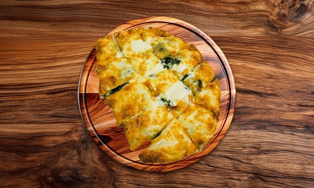 Mediterramean Veggie Calzone.