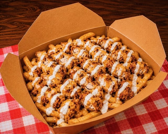 Gold Fever Crispy Chichen Fries Bowl.