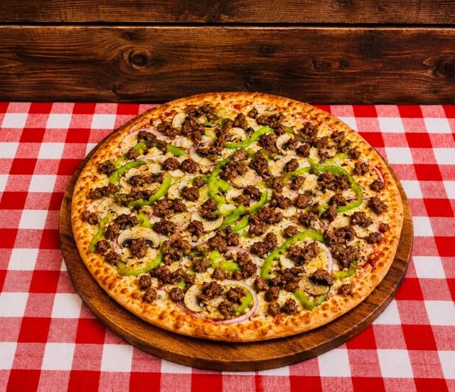 Large Steak Bomb Pizza 14(Greek Style).