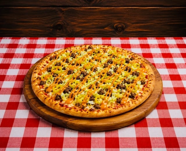 Small Mexican Taco Pizza 10 (Greek Style).
