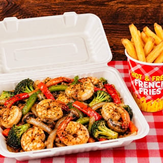 Grilled Shrimp Stir-Fry (Dinner)
