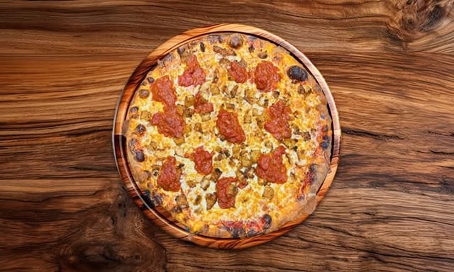 Lg Eggplant Parmesan Pizza 14 (Italian Style).