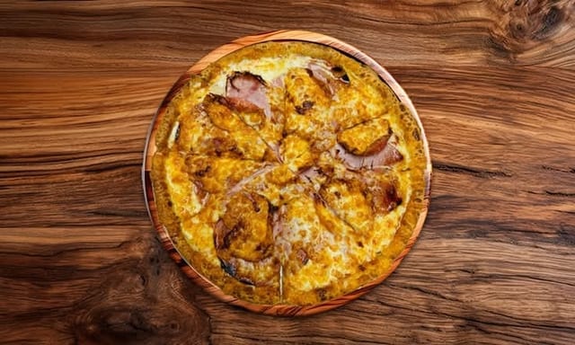 Lg Buffalo Blue Bacon Pizza 14 (Italian Style).